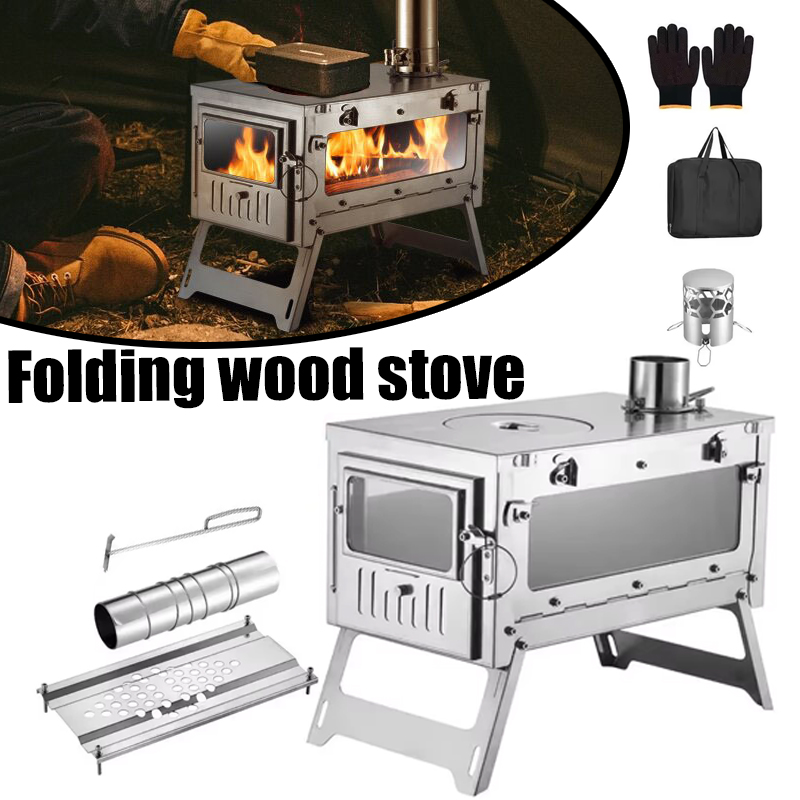 Outdoor Camping Oven - Портативная палатка из нержавеющей стали 430,