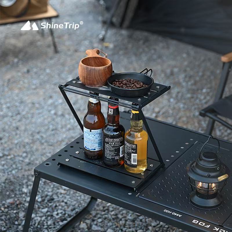 Outdoor Camping Table With Storage - Складная походная подставка ShineTrip Z-образной формы,