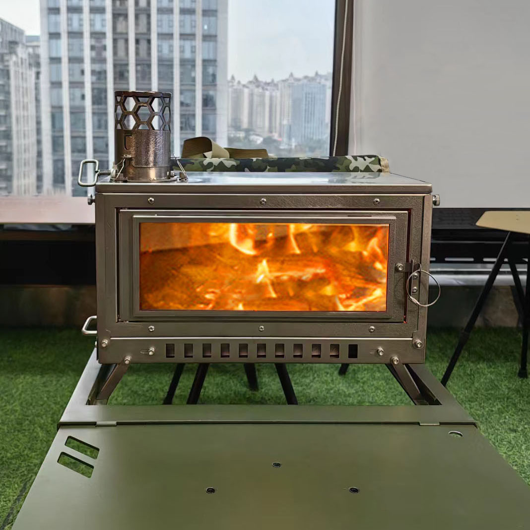Outdoor Camping Oven - Дровая печь, палатка, складная портативная мангал,