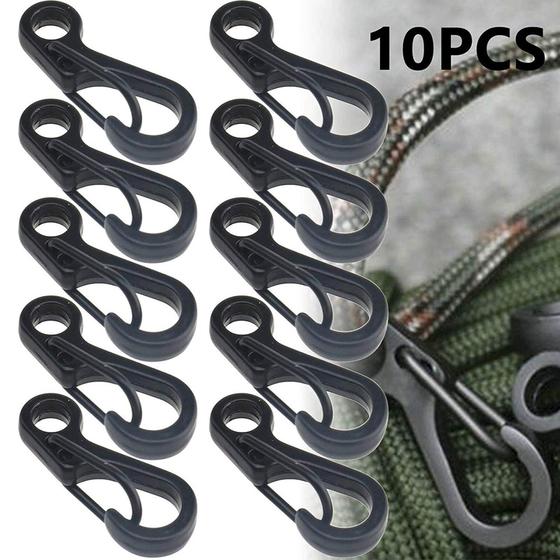 Outdoor Camping Essential Gear - 10 шт./лот мини-карабин из паракорда, тактические
