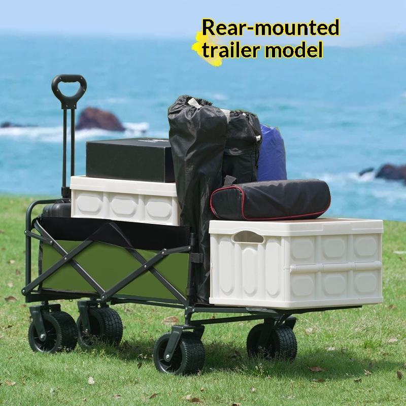 Outdoor Camping Table With Storage - Распродажа от производителя: Складная четырехколесная платформенная