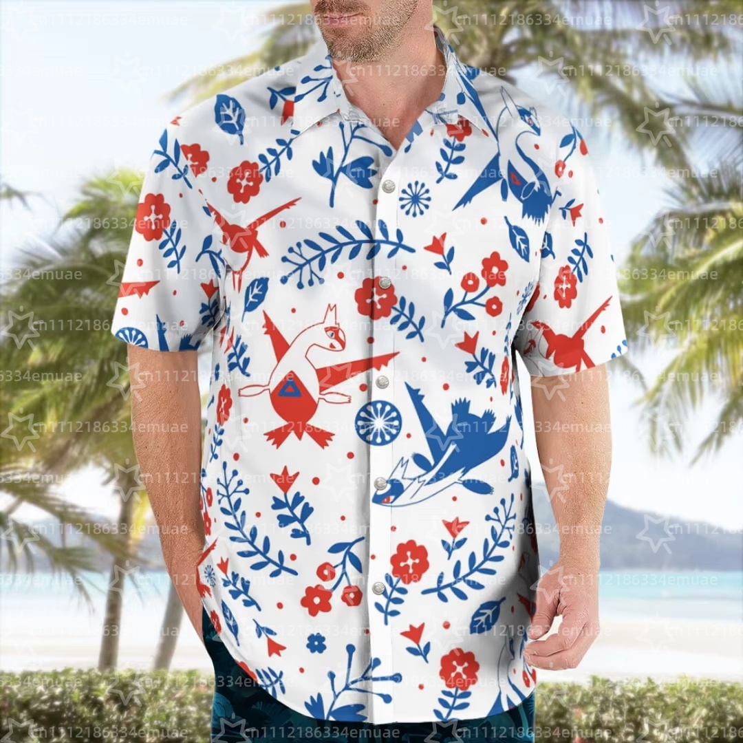 Camping Outdoor Clothing - Летняя гавайская рубашка Aloha Latias Latios