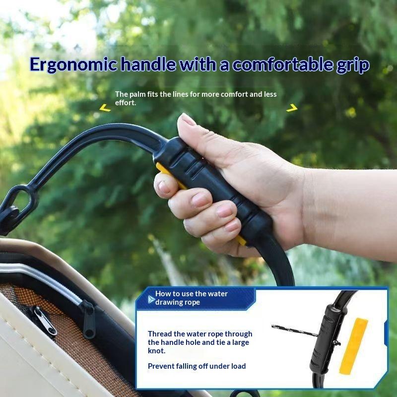 Outdoor Camping Essential Gear - Водонепроницаемое складное ведро для рыбалки объемом