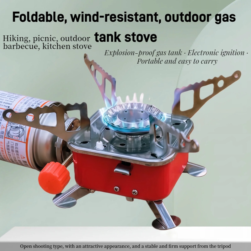 Outdoor Camping Oven - Портативная складная газовая плита для кемпинга,