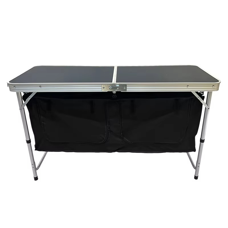 Outdoor Camping Table With Storage - Портативный складной кемпинговый стол из алюминиевого