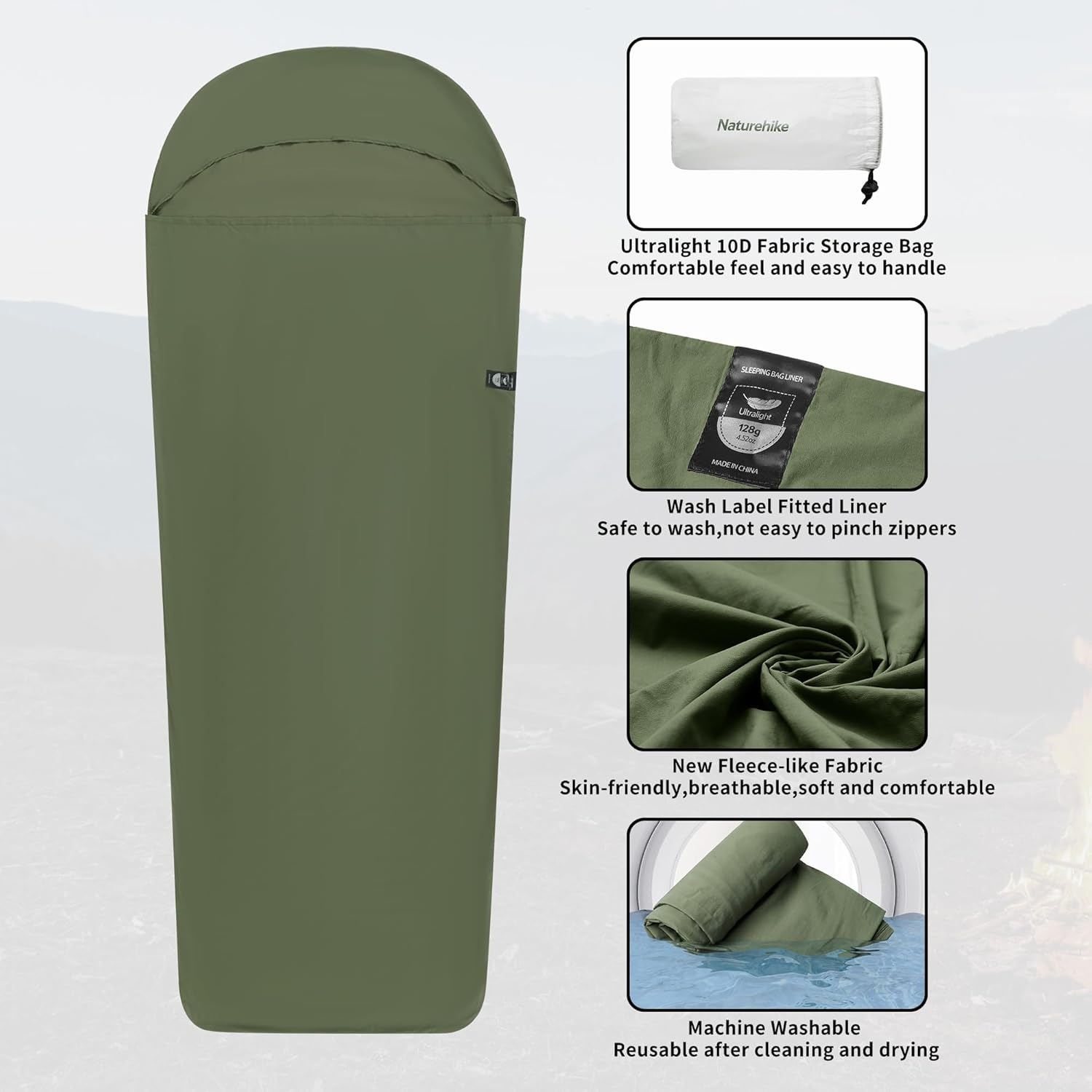 Ультралегкий вкладыш для спаль – обзор и цена Outdoor Camping Sleeping Bag