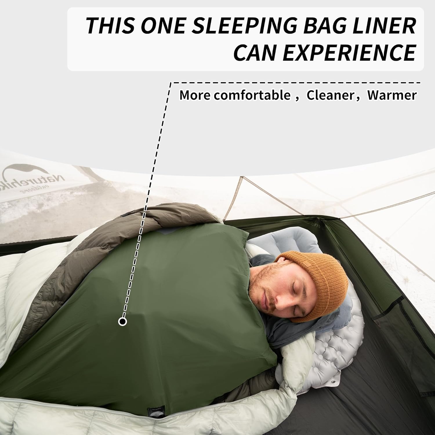 Ультралегкий вкладыш для спаль – обзор и цена Outdoor Camping Sleeping Bag