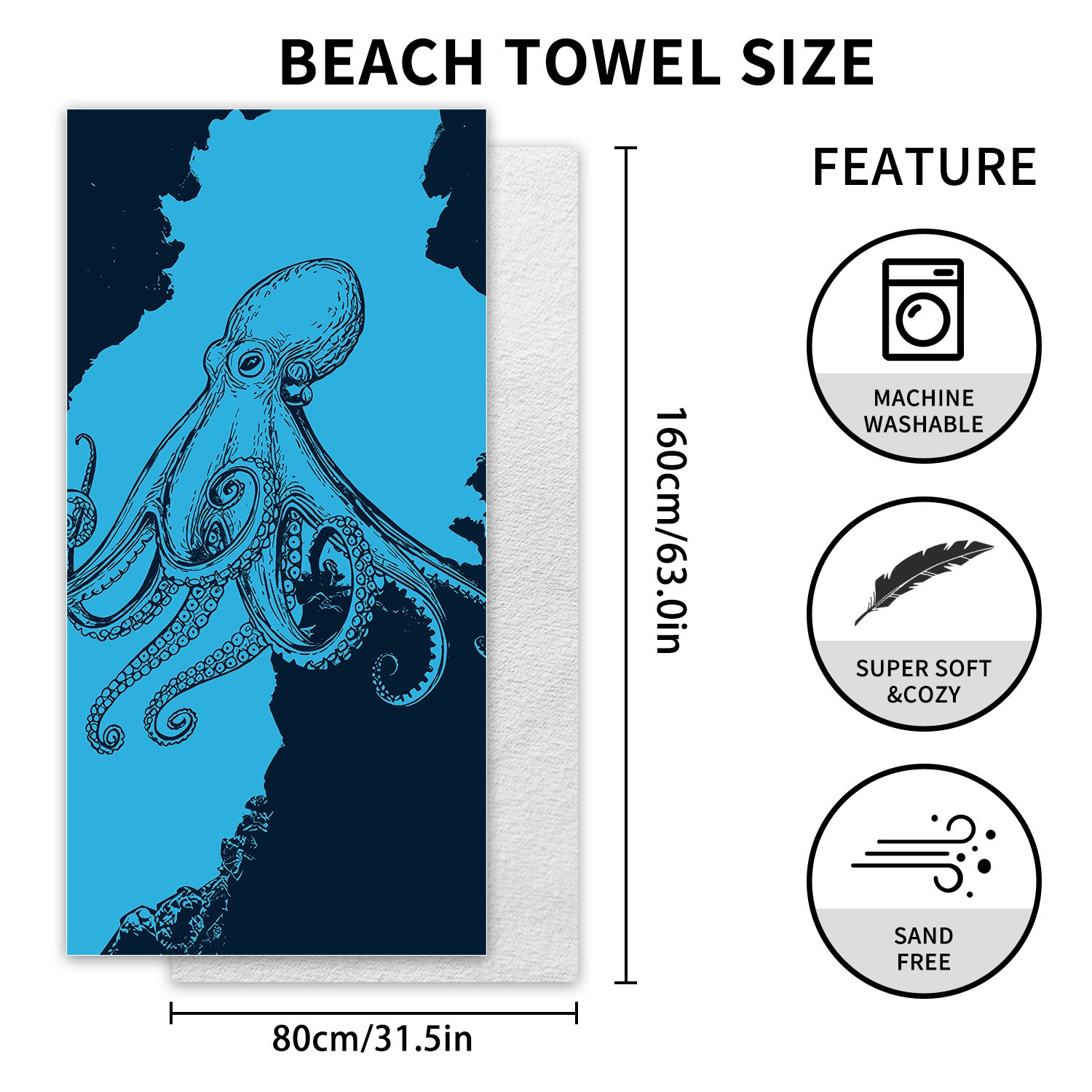 Пляжное полотенце из микрофибр – обзор и цена Outdoor Camping Blanket
