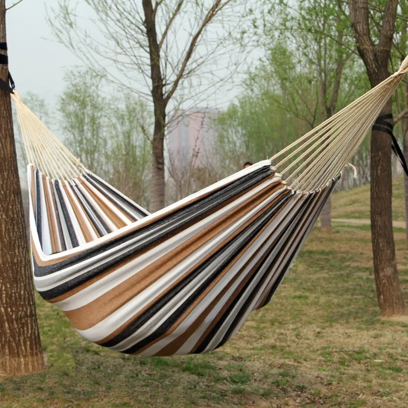 Холщовый гамак без деревянных  – обзор и цена Camping Hammock