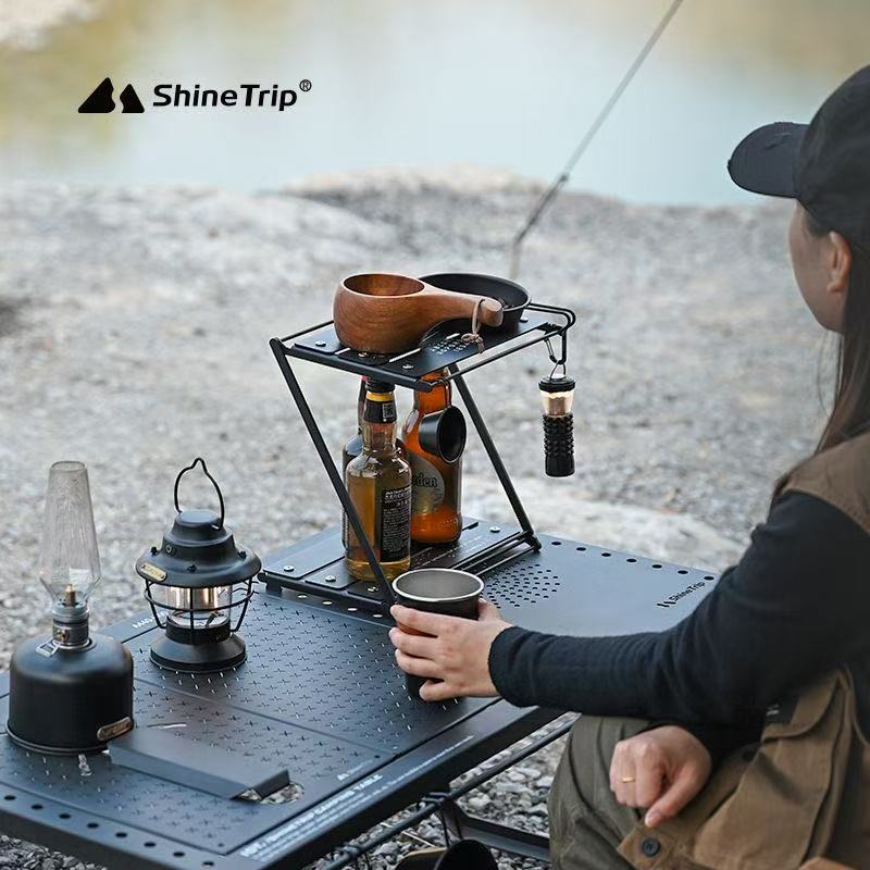 Складная походная подставка Sh – обзор и цена Outdoor Camping Table With Storage