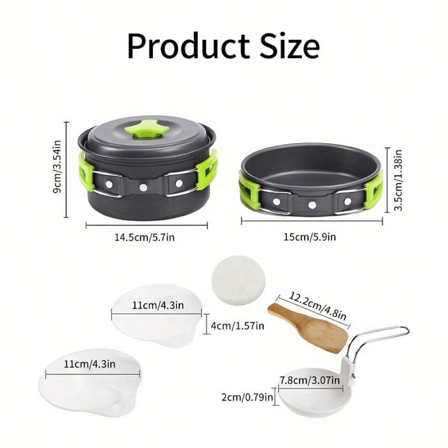 Набор для приготовления пищи в – обзор и цена Outdoor Camping Cooking Set