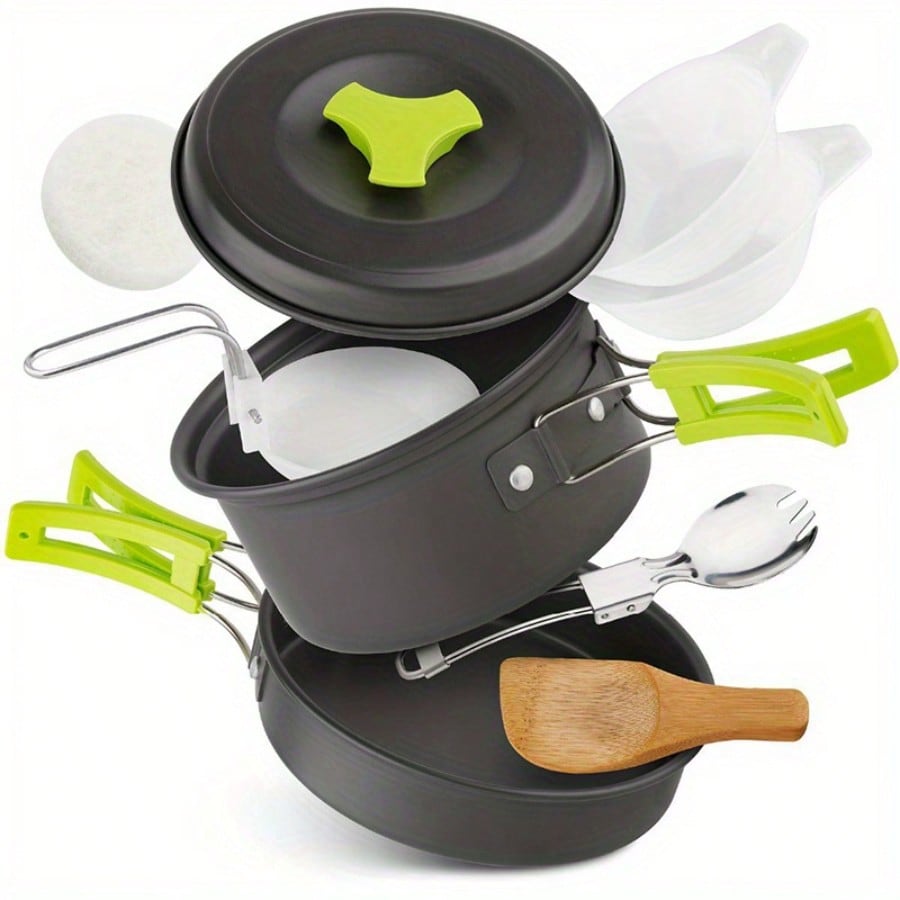 Набор для приготовления пищи в – обзор и цена Outdoor Camping Cooking Set