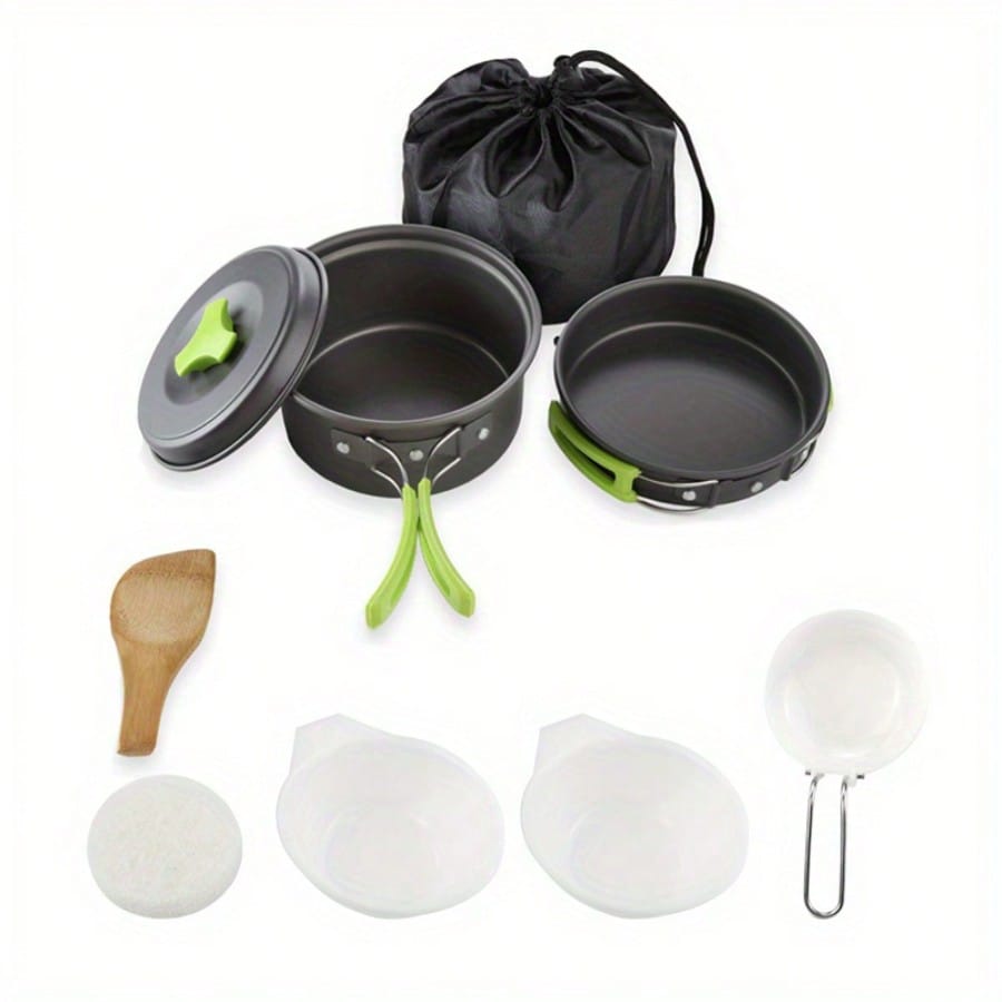 Набор для приготовления пищи в – обзор и цена Outdoor Camping Cooking Set