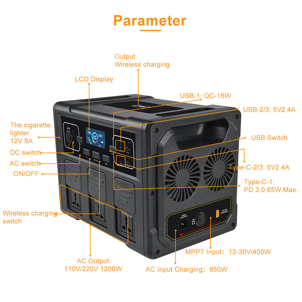 Портативная солнечная электрос – обзор и цена Battery Outdoor Camping