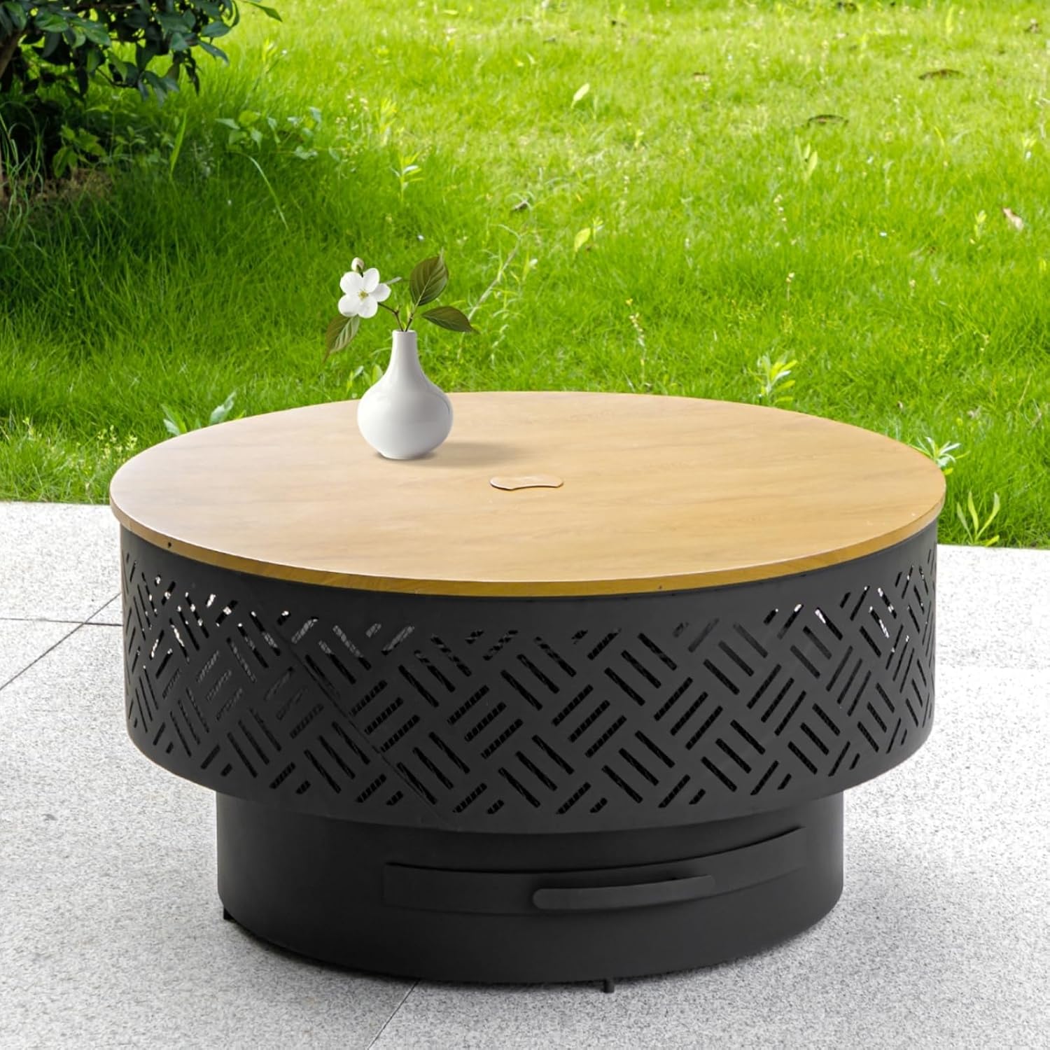 32-дюймовый круглый металличес – обзор и цена Outdoor Camping Cooking Table