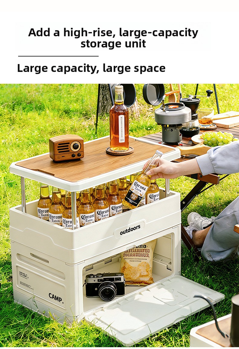 Складной ящик для хранения для – обзор и цена Outdoor Camping Table With Storage