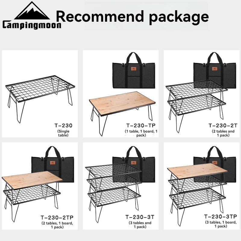 CAMPINGMOON T-230 Портативный  – обзор и цена Outdoor Camping Table With Storage