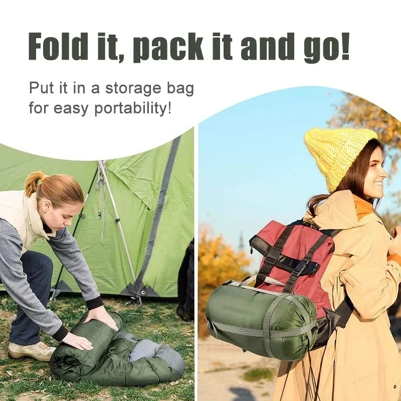 Легкий спальный мешок для кемп – обзор и цена Outdoor Camping Sleeping Bag