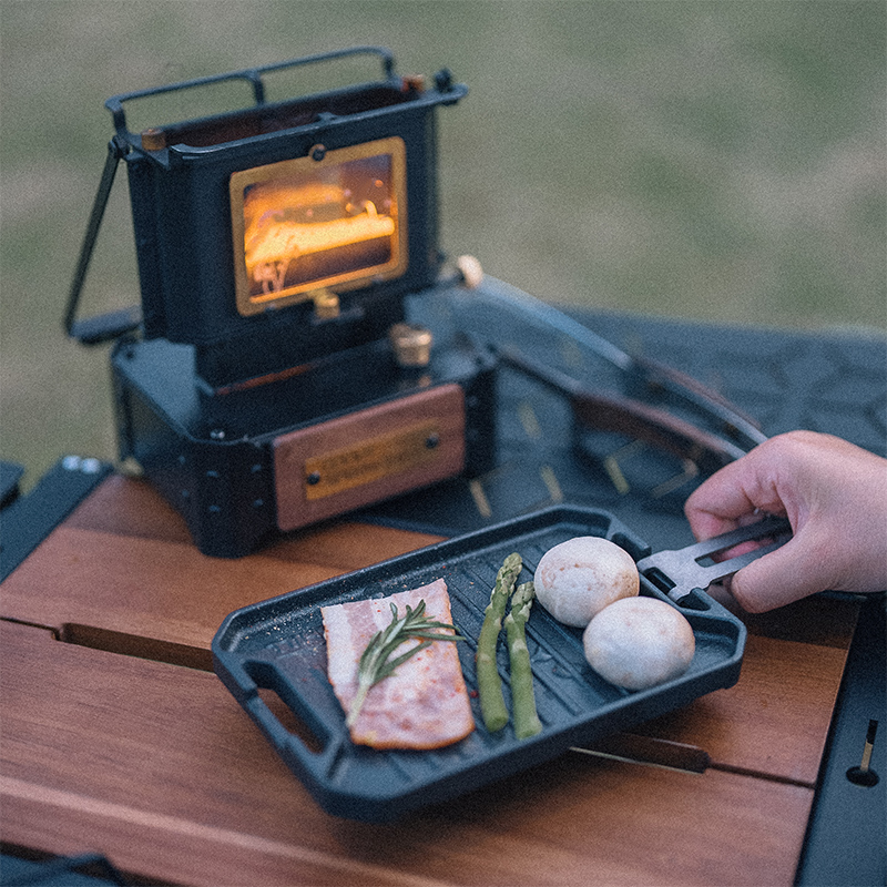 Портативная мини-сковорода-гри – обзор и цена Outdoor Camping Oven