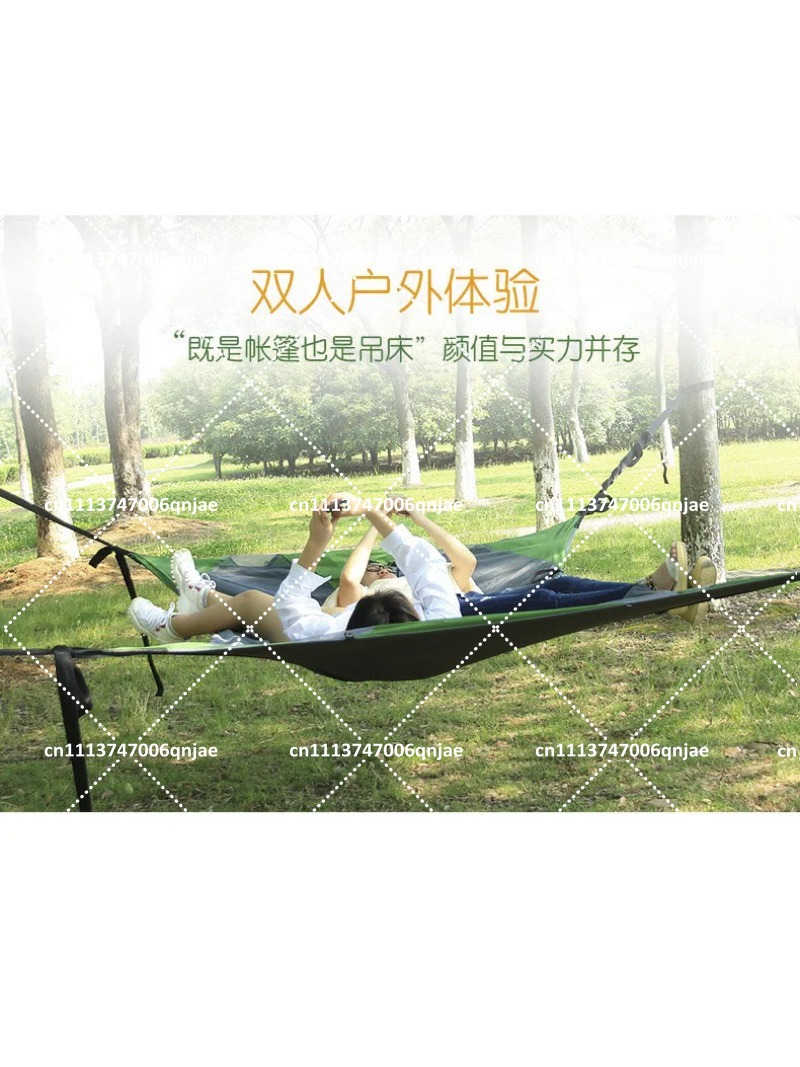 Зеленая портативная подвесная  – обзор и цена Camping Hammock