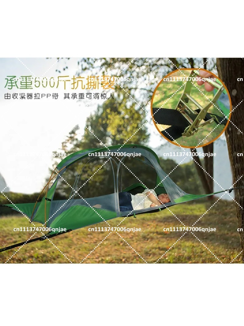 Зеленая портативная подвесная  – обзор и цена Camping Hammock