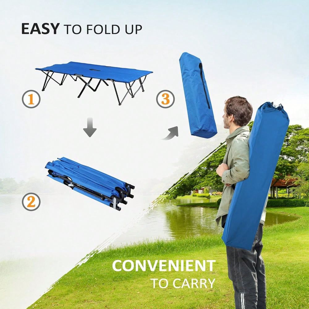Складная походная раскладушка  – обзор и цена Outdoor Camping Sleeping Bag