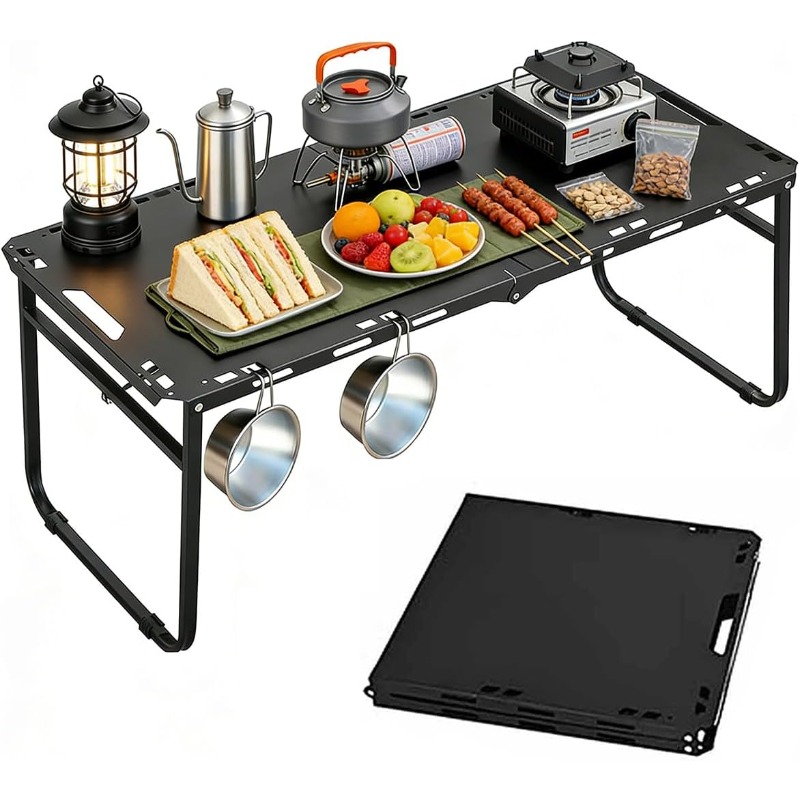 Регулируемый складной портатив – обзор и цена Outdoor Camping Cooking Table