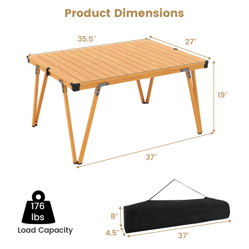 Складной стол для пикника 93 x – обзор и цена Outdoor Camping Table With Storage